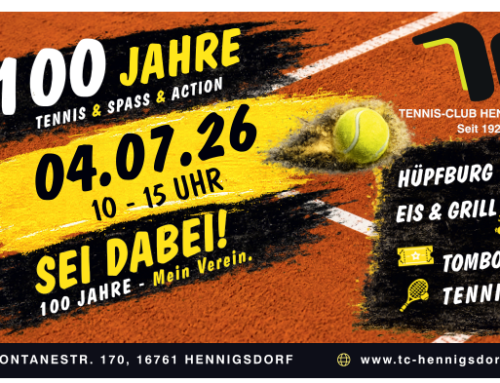 100 Jahre TC Hennigsdorf – Ein Jahrhundert Tennis, Gemeinschaft und Leidenschaft